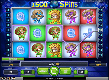 Играть на деньги в автоматы Disco Spins